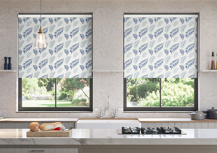 Canopy, Mid Blue - Twist&Fit Roller Blind - Image 3